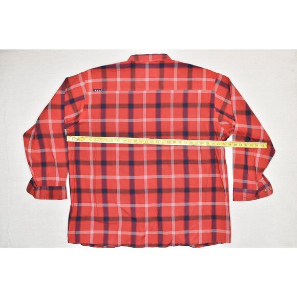 Kani Jeans Co. Men's Red Plaid Long Sleeve Button Down Shirt Size 3X - Picture 5 of 8